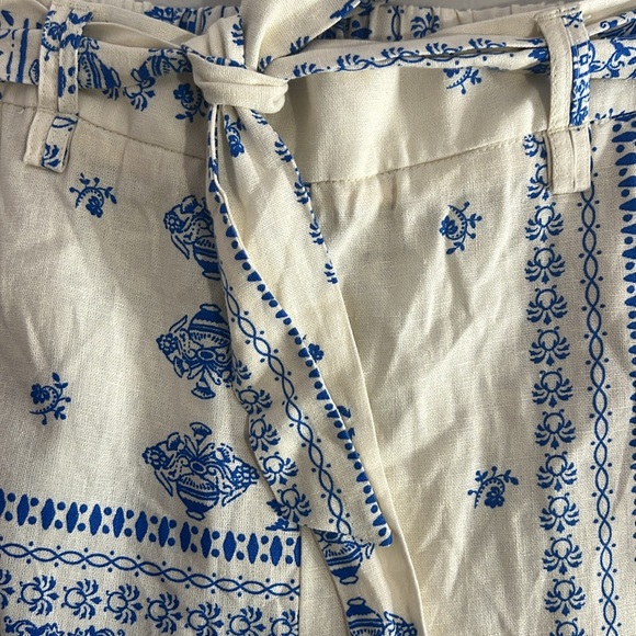 NWT Joie Linen Wide Leg Cropped linen blend Pants size 10. - Picture 4 of 7